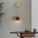 Axyaa Adjustable LED Wood Wall Sconce Light for Bedroom & Aisle