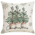 Axyaa Christmas Deer Snowflake Pillow Cover for Stylish Home Decor