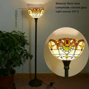 Axyaa Tiffany Stained Glass Floor Lamp - Retro American Design for Living Room and Bedroom