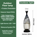 Axyaa Chinese Iron Courtyard Garden Floor Lamp - Outdoor Atmosphere Lighting