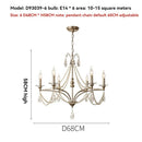 Axyaa Pearl Chandelier: Elegant Crystal Light for Home Decor & Luxury Lighting