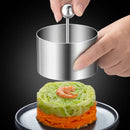 Axyaa Stainless Steel Round Mousse Mold with Lid - Food Decoration Cooking Tools