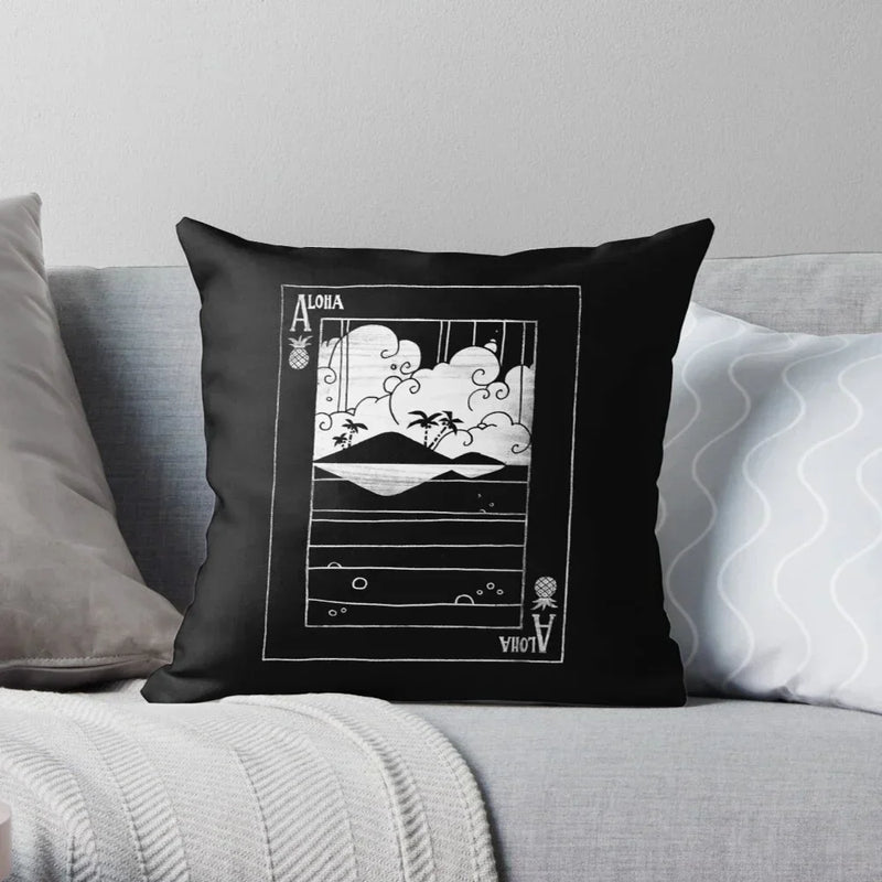 Cute Cat Decorative Pillow Case Cover for Modern Living Room Sofa by Axyaa