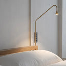 Nordic Long Arm Sconce - Axyaa Modern Wall Light for Bedroom and Office