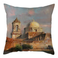 Axyaa Printed Landscape Cotton Linen Pillow Cover for Home Decor 45x45cm