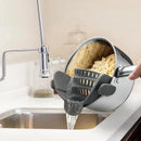 Axya Silicone Kitchen Strainer Draining Rack Colander for Pasta, Vegetables & More