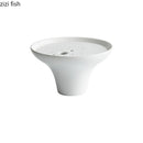Axyaa Sashimi Sushi Plate Dinner Dish Set - Ceramic Tableware Tray for Household & Restaurant.