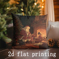 Axyaa Santa Claus Christmas Pillow Cover - Sofa Bedroom Car Cushion Cover