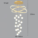 Axyaa Elegant Chandelier Set - Indoor Ceiling Lighting Fixtures for Hall, Dining & Staircase