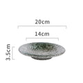 Axyaa Retro Ceramic Dinner Soup Pasta Salad Dessert Snack Plates Molecular Cuisine Tableware