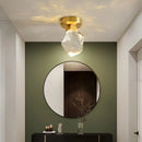 Axyaa Modern LED Ceiling Lamp - Crystal Porch Light for Entrance & Balcony, Minimalist Design