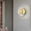 Axyaa Nordic Glass Wall Lamp: Designer Lighting for Bedroom, Living Room, Hotel