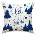 Axyaa Christmas Winter Pattern Pillows Cushion Cover for Sofa Bedroom Car