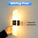 Axyaa Wireless LED Wall Lamp USB Rechargeable Bedroom Sconce