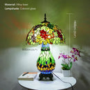Axyaa Luxe Stained Glass Table Lamp for Living Room and Bedroom