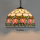 Axyaa Vintage Tiffany Glass Chandelier Restaurant Lantern