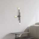 Axyaa Gold Black Copper Wall Light 4000K Art Deco Sconce Brass White Acrylic