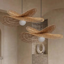Axyaa Rattan Hanging Lamp Chandelier for Living and Dining Room