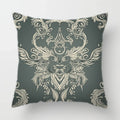 Axyaa Baroque Geometric Throw Pillow Case, Elegant Vintage 45X45CM Cushion Cover for Home