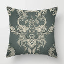 Axyaa Baroque Geometric Throw Pillow Case, Elegant Vintage 45X45CM Cushion Cover for Home