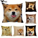 Shiba Inu Dog Cushion Cover by Axyaa: 45*45cm Square Pillowcase