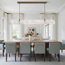 Axyaa Marble Luxury Pendant Light, Alabaster Hanging Lamp for Dining Room, High-end Lighting