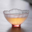 Axyaa Glazed Glass Sakura Teacup Set