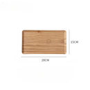 Axyaa Ash Wood Rectangular Tray for Desserts and Storage