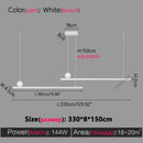 Axyaa LED Strip Chandelier: Simple Minimalist Office Dining Room Pendant Lights