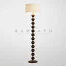Axyaa White Solid Wood Floor Lamp for Living Room Bedroom Study
