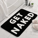 Axyaa Fluffy Get Naked Bath Mat & Rug - Non Slip Microfiber Bathroom Floor Mat