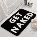 Axyaa Pink Microfiber Bath Mat 50x80cm Soft Non-Slip Fluffy Absorbent Funny Bathroom Rug