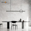 Axya Geometric Copper Chandelier: Minimalist Design for Stylish Restaurant & Bar