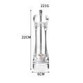 Axyaa Acrylic Salt Pepper Shakers Adjustable Coarseness Ceramic Rotor Kitchen Accessories