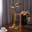 Axyaa Copper Desk Lamp: French Retro Style, Metal Construction, Ideal for Study and Bedroom