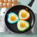 Axyaa Silicone Egg Ring Mold for Cooking Breakfast in Frying Pan