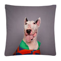 Axyaa Cute Dog Photo Polyester Cushion Cover for Home Sofa Car