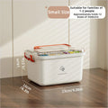 Axyaa Portable Medicine Organizer Box with Dividers - Household First Aid Kit