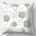 Axyaa Green Plaid Avocado Pillowcase Square Sofa Cushion Cover