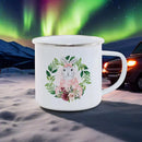 Axyaa Rainbow Enamel Dwarf Mug Set for BBQ Party, Easter & Breakfast.