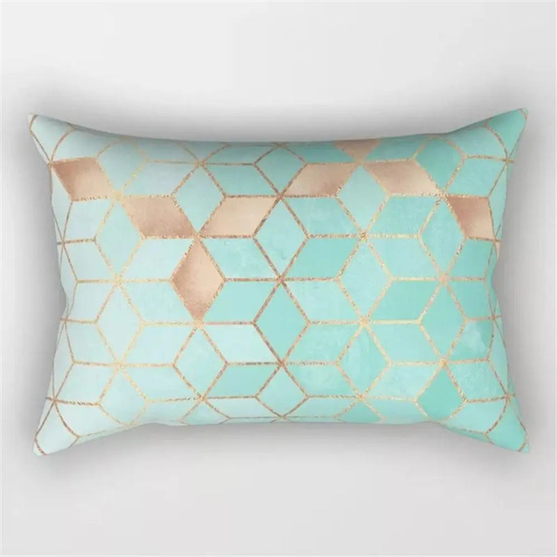 Axyaa Geometric Striped Rectangular Pillowcase for Home Decor