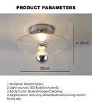 Axyaa Water Ripple Glass Wall Lamp: Bauhaus Style Indoor Lighting Fixture