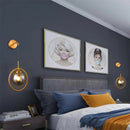 Axyaa Glass Ball LED Wall Sconce Nordic Modern Retro Wall Lamp Luminaire