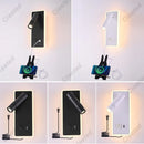 Axyaa Adjustable Angle Wall Lamp with USB Rechargeable Socket