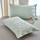 Axyaa Cozy Double-Side Quilted Cotton Pillowcase with Button Lock