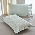 Axyaa Thick Cotton Pillowcase with Button Lock - Double-Sided Cozy Design