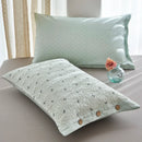 Axyaa Thick Cotton Pillowcase with Button Lock - Double-Sided Cozy Design
