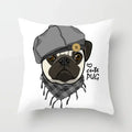 Cute Pug Bulldog Pillowcase for Living Room Decor - Axyaa Home Decor