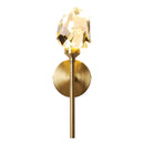 Axyaa Luxury Gold Crystal Wall Sconce for Bedroom, Living Room, Hotel & Hallway