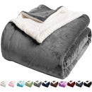 Axyaa Plush Sherpa Blanket: Soft, Cozy, Reversible Queen Size Throw